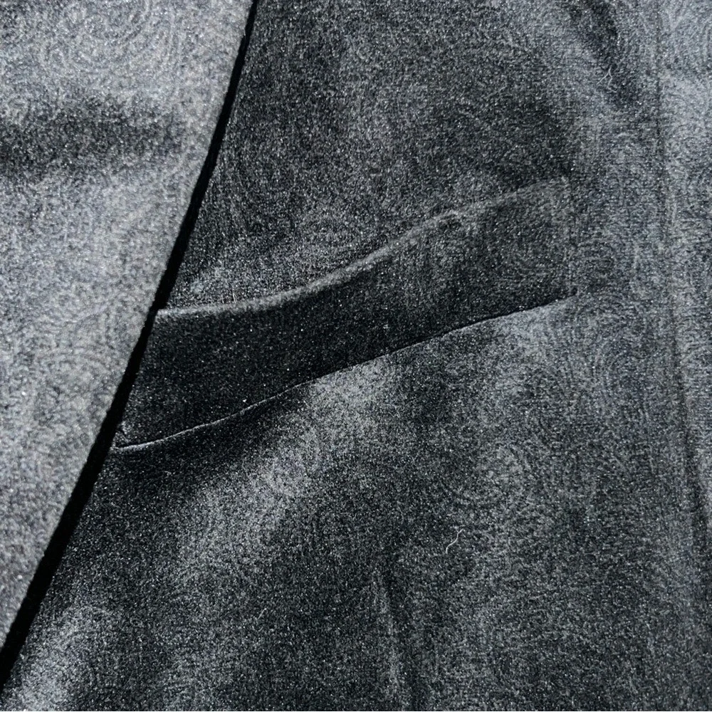 Tasso Elba Paisley Textured Velvet Velour Man's Blazer Coat Jacket Size‎ M 39-41